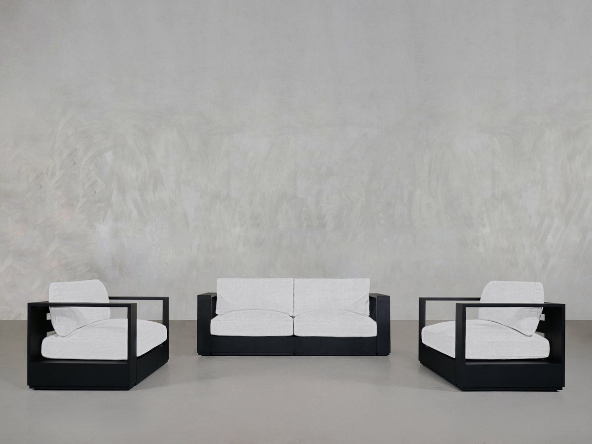 2 - 1 - 1 Sofa & Armchair Set Aluminum Outdoor - 7th Avenue