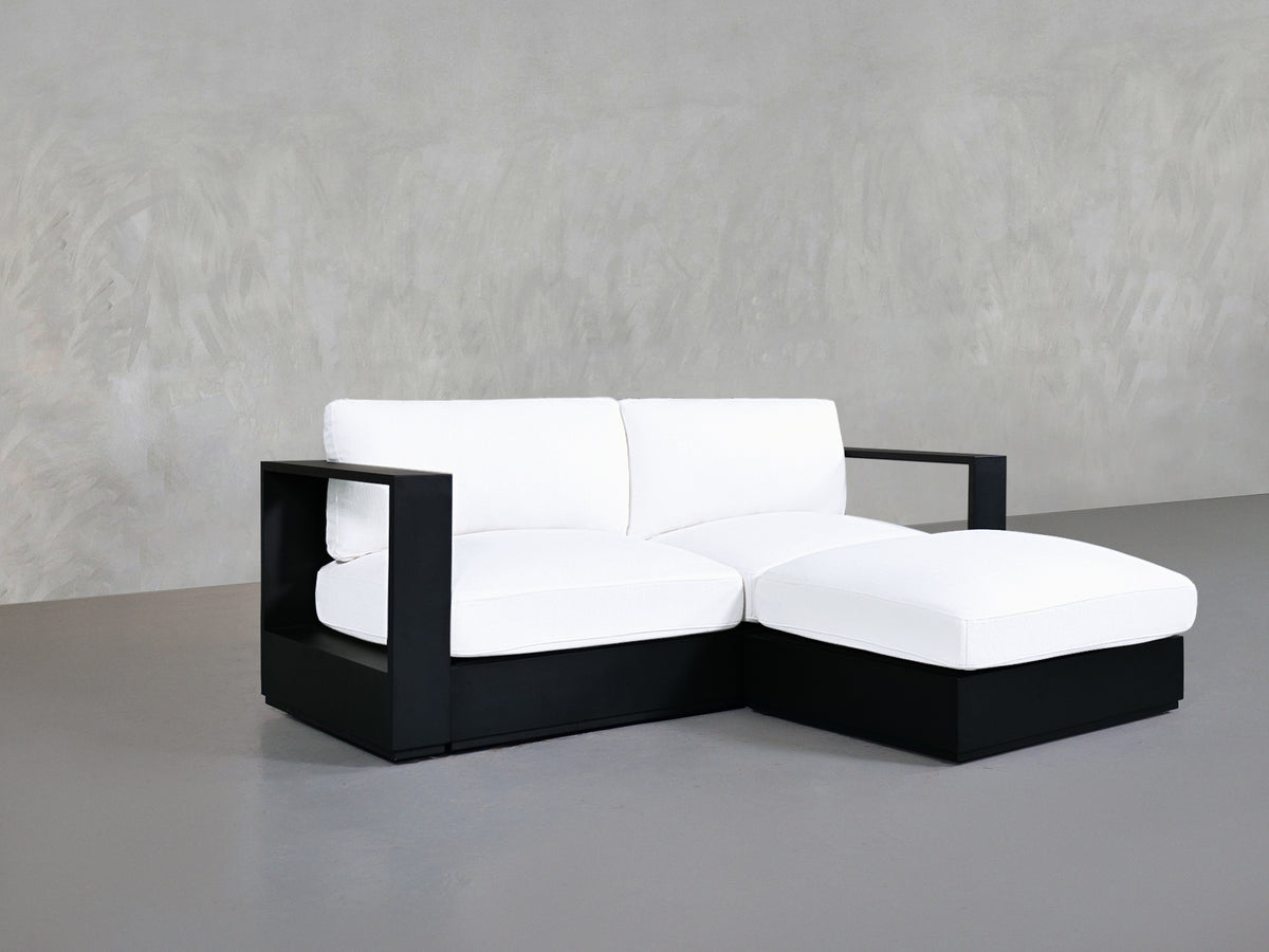 3-Seat Modular Chaise Sectional Aluminum Outdoor