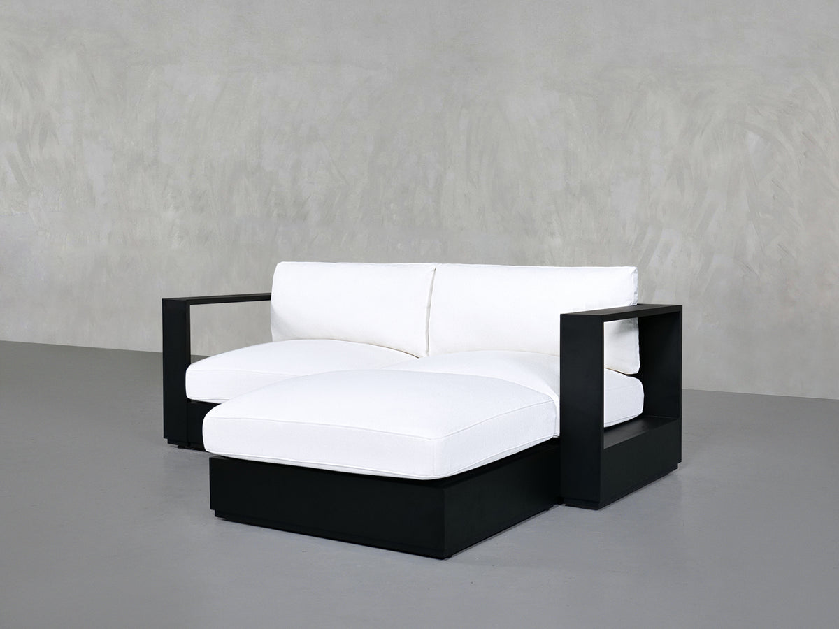 3-Seat Modular Chaise Sectional Aluminum Outdoor