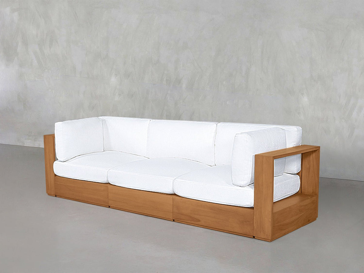 3-Seat Modular Sofa Teak Outdoor - 7th Avenue