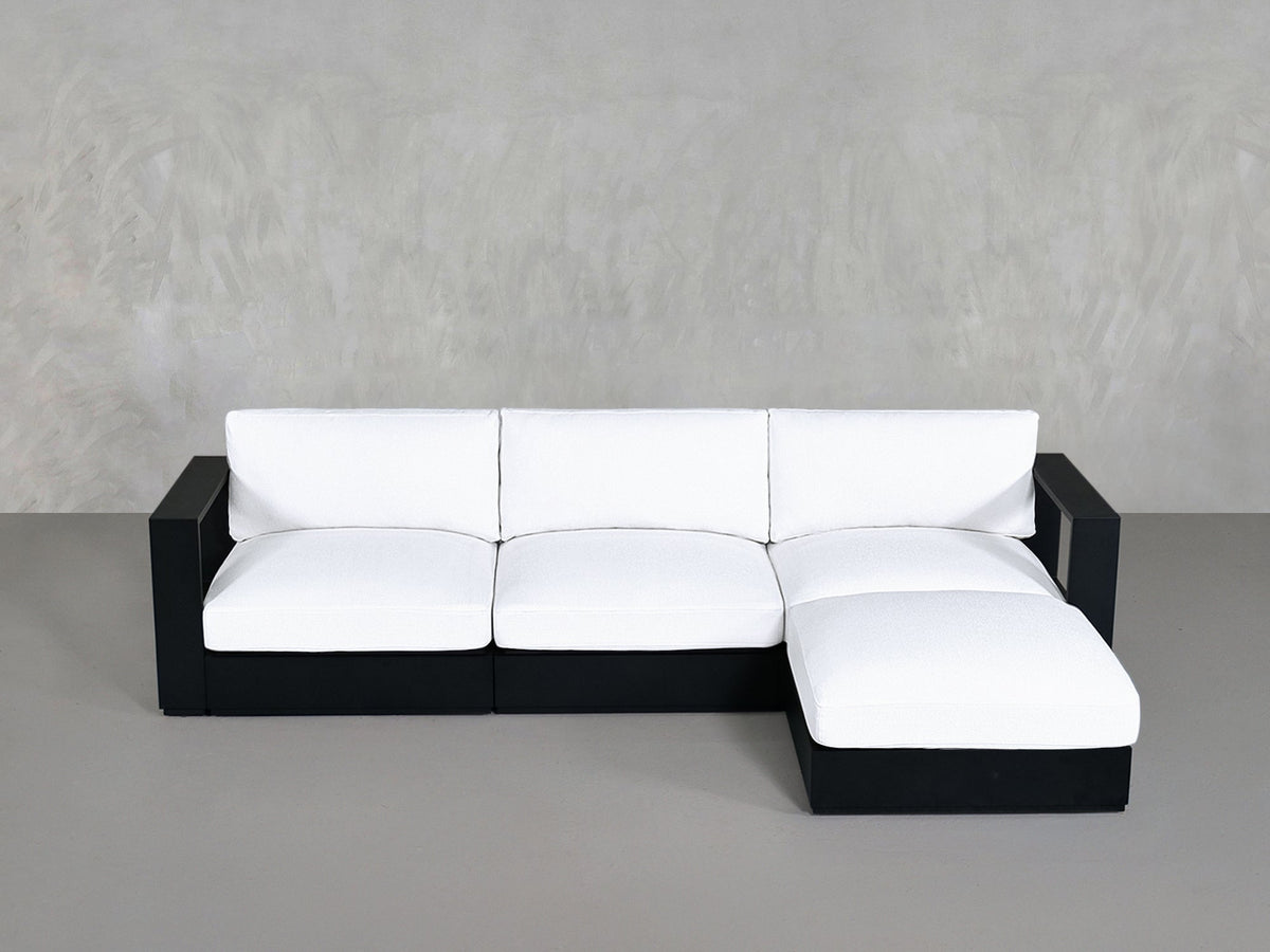 4 - Seat Modular Chaise Sectional Aluminum Outdoor - 7th Avenue