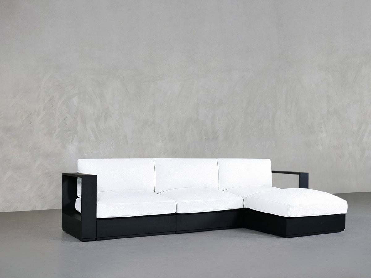 4 - Seat Modular Chaise Sectional Aluminum Outdoor - 7th Avenue