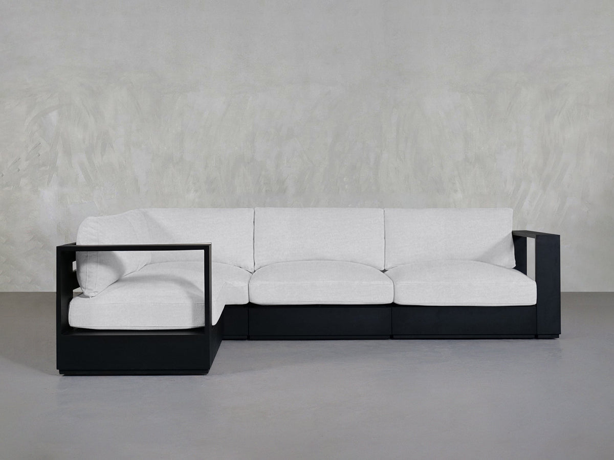 4 - Seat Modular Corner Sectional Aluminum Outdoor - 7th Avenue