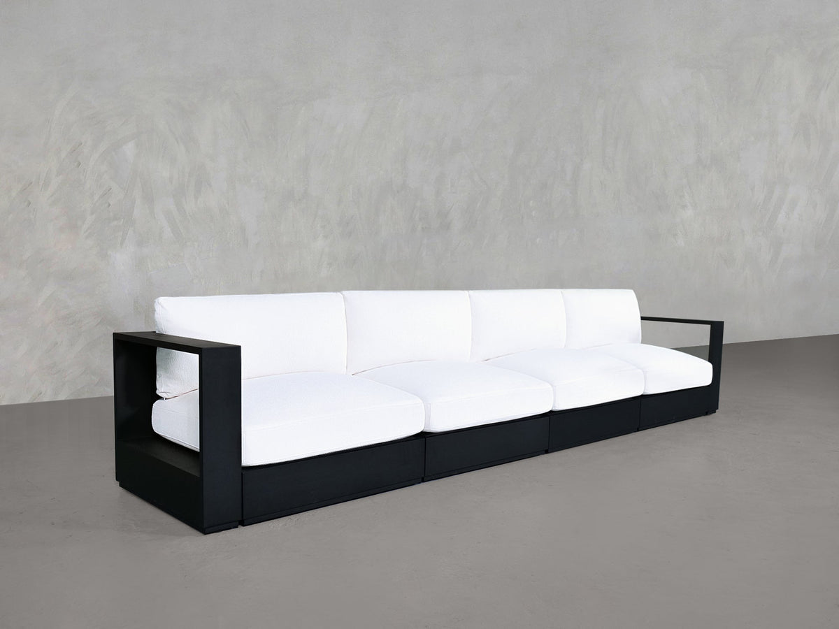 4 - Seat Modular Sofa Aluminum Outdoor - 7th Avenue