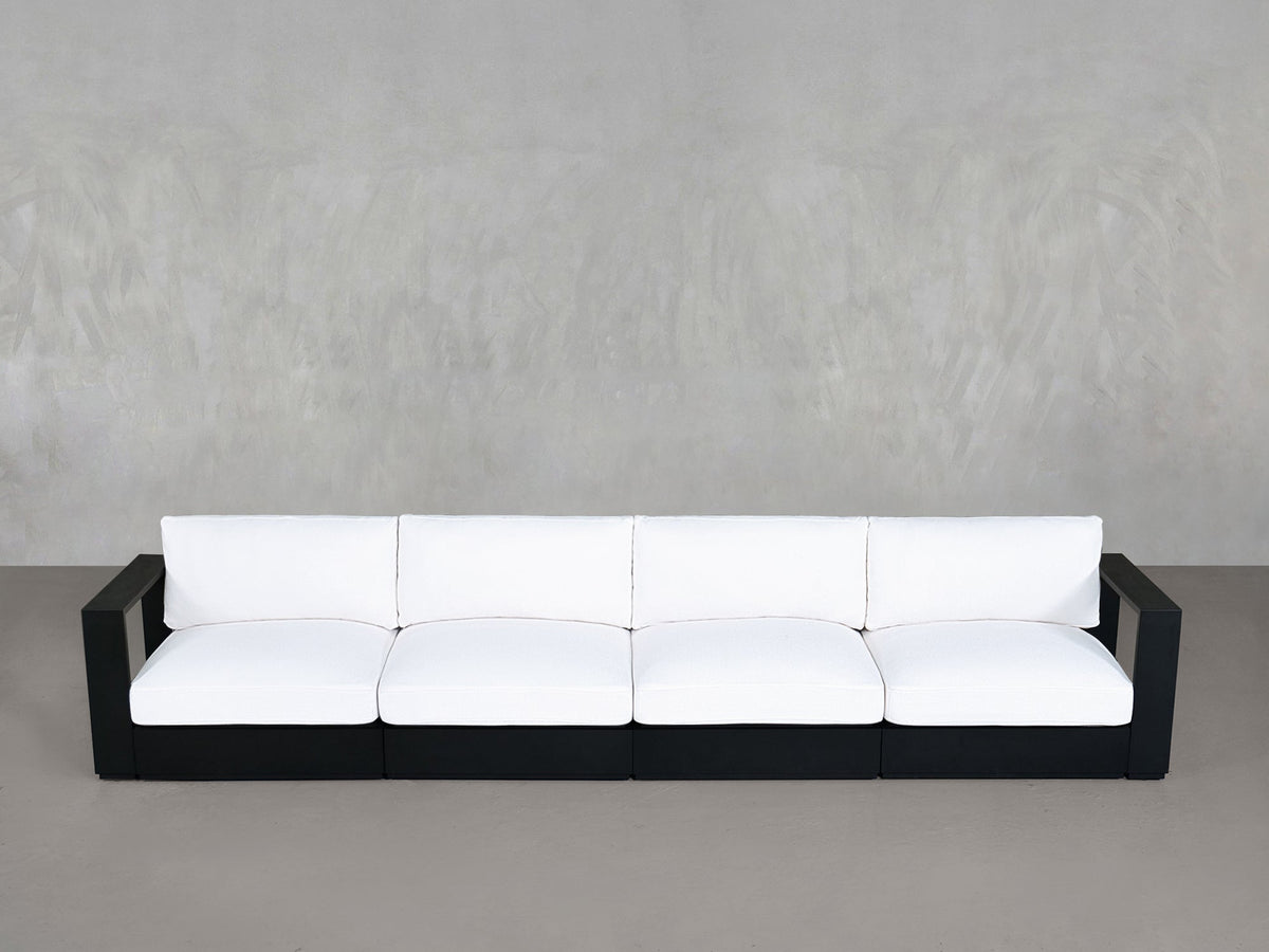4 - Seat Modular Sofa Aluminum Outdoor - 7th Avenue