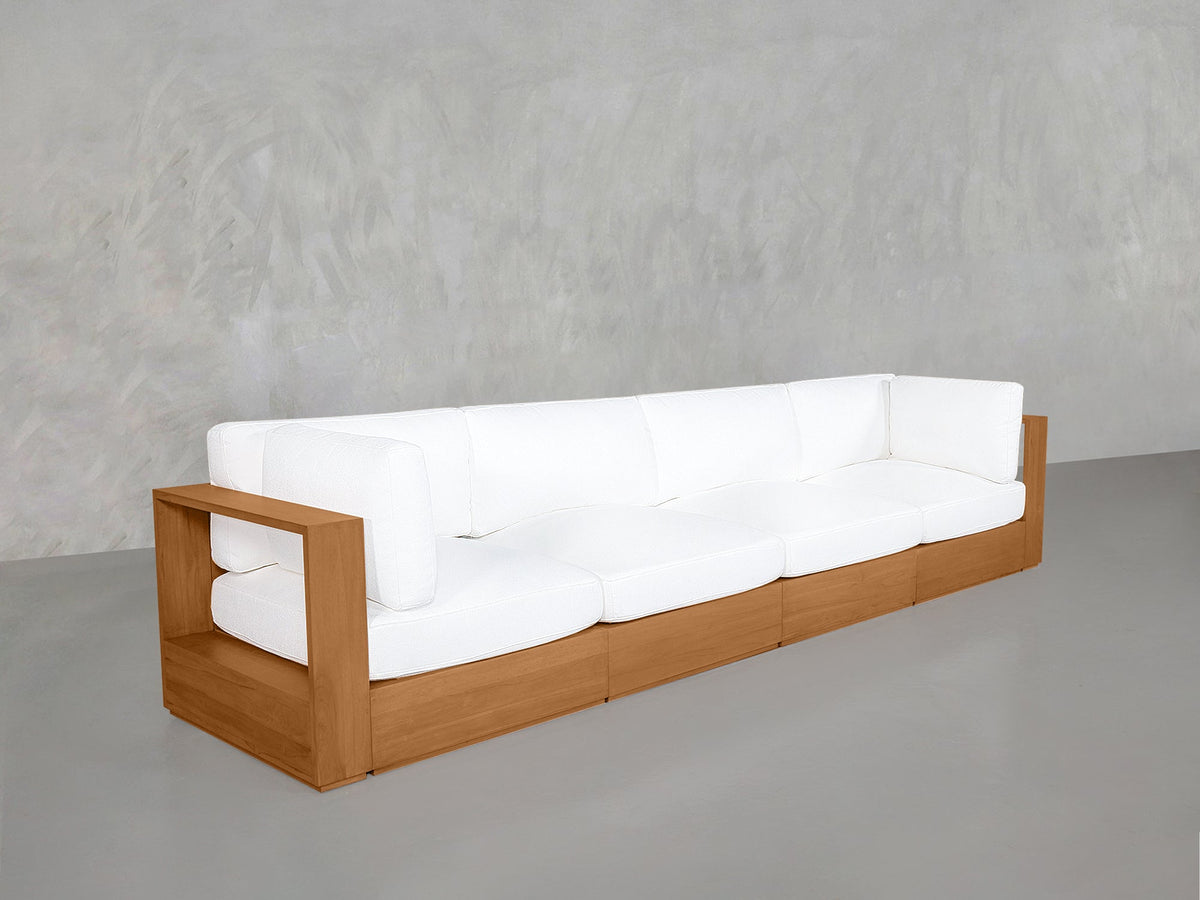 4-Seat Modular Sofa Teak Outdoor - 7th Avenue