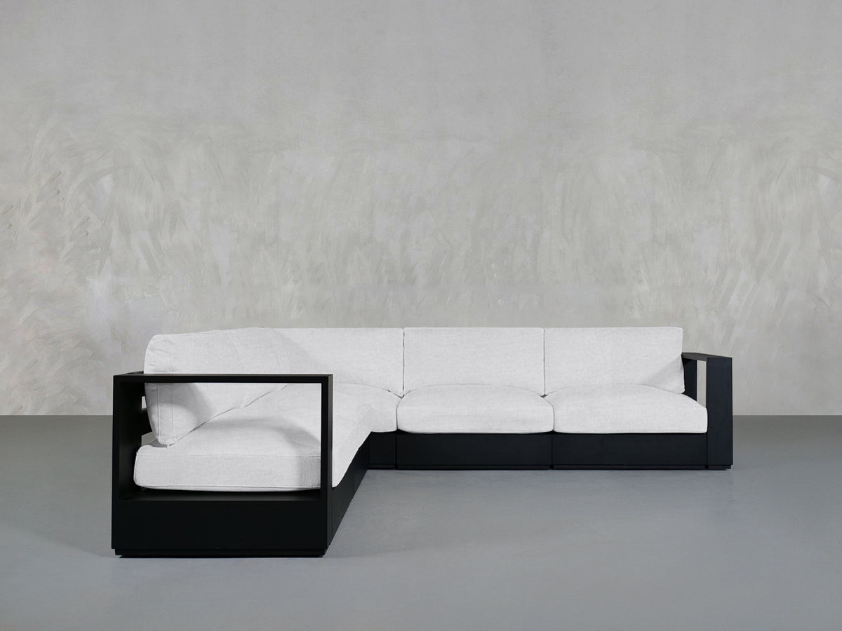 5-Seat Modular Corner Sectional Aluminum Outdoor