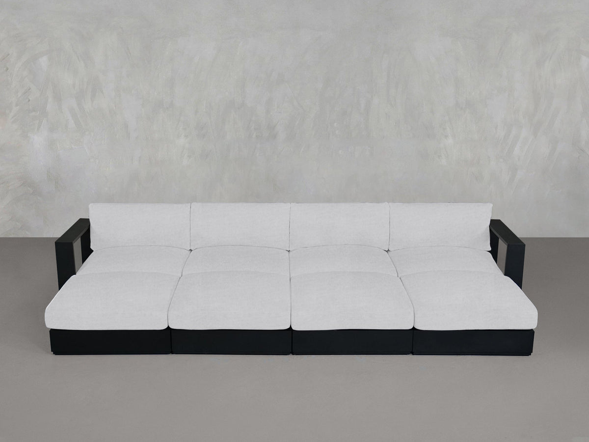 8 - Seat Modular Daybed Aluminum Outdoor - 7th Avenue