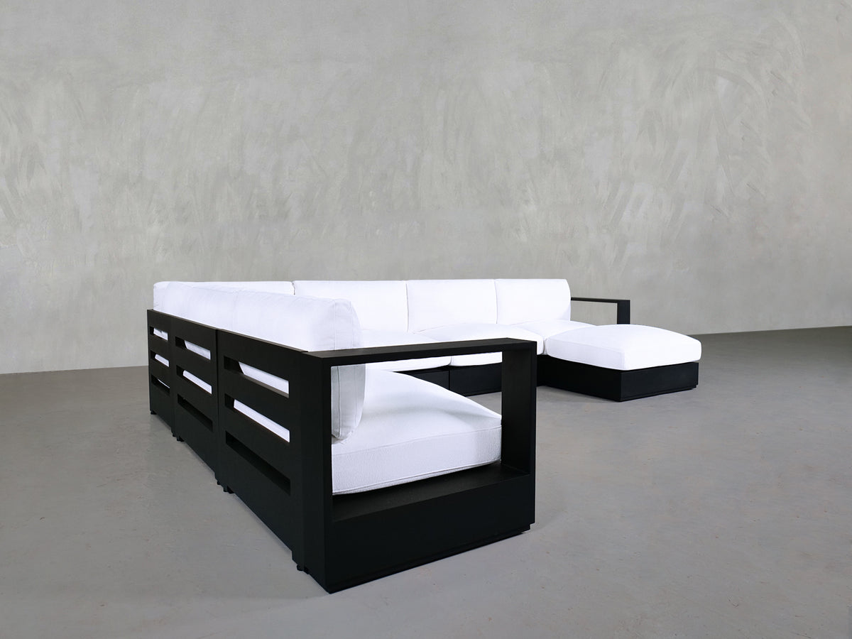 7-Seat Modular Corner Sectional Aluminum Outdoor