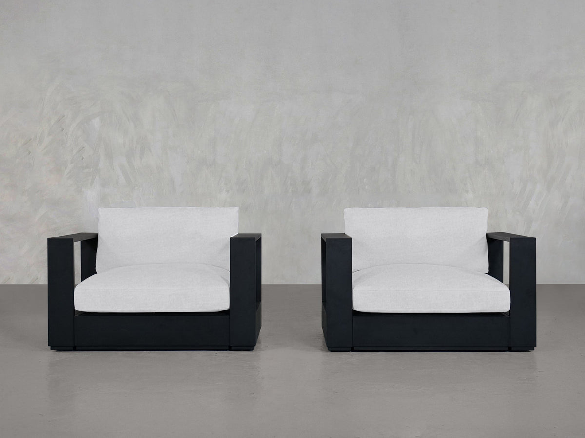 Double Armchairs Aluminum Outdoor - 7th Avenue