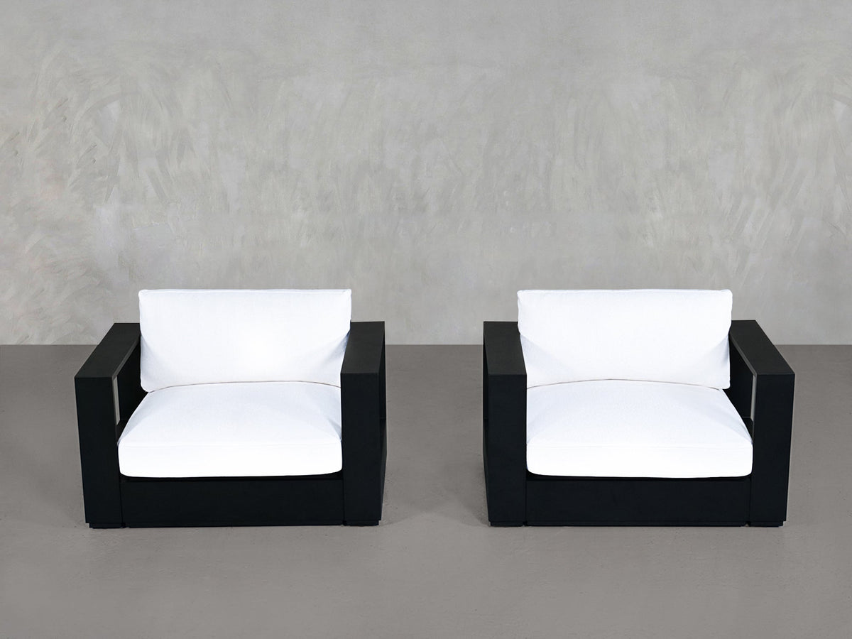 Double Armchairs Aluminum Outdoor - 7th Avenue