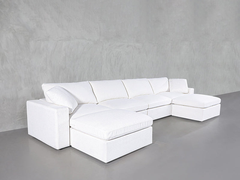 6-Seat Modular Double Chaise Sectional - 7th Avenue