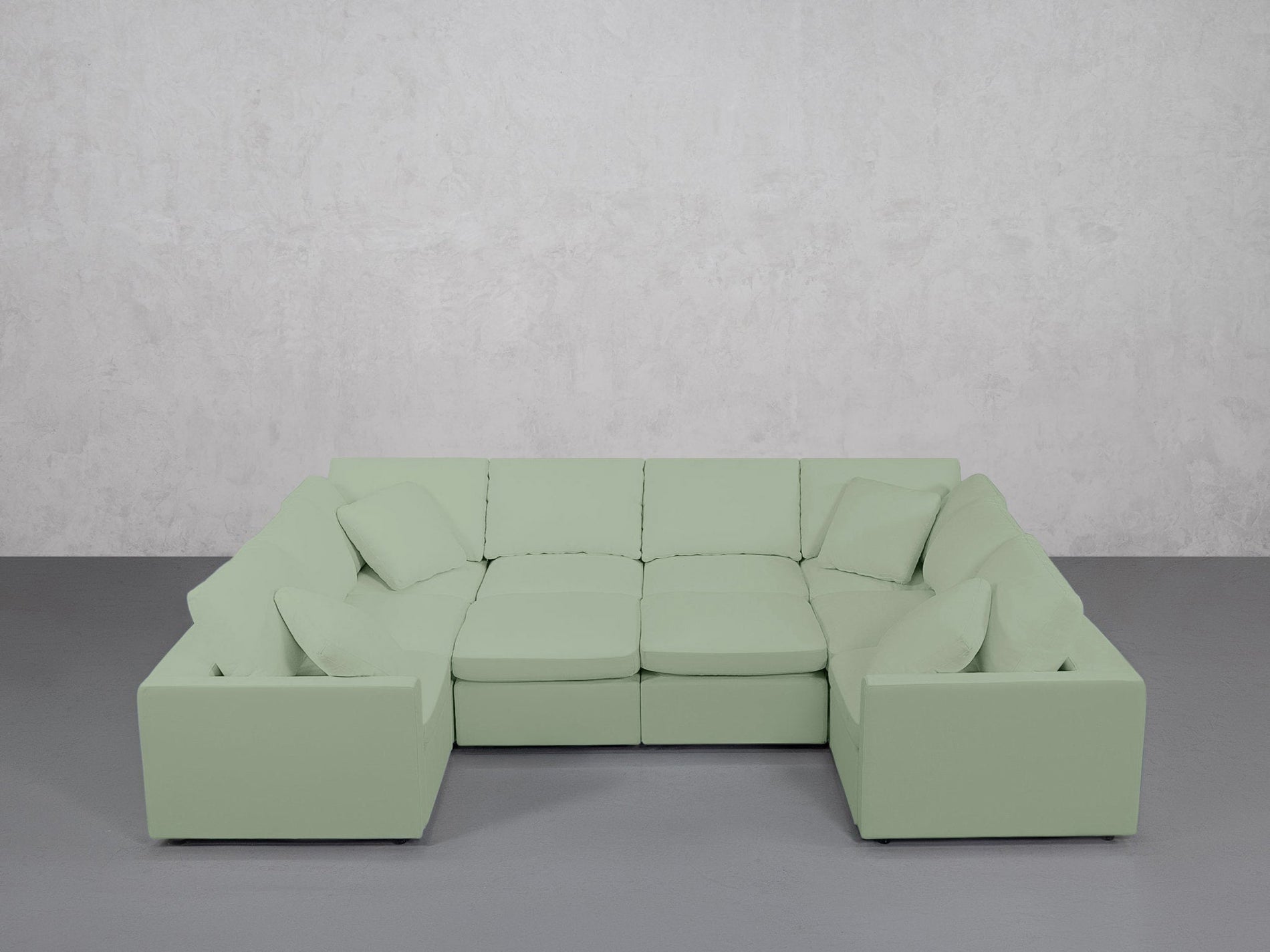 10-Seat Modular Closed Pit (Thin Arms) - 7th Avenue