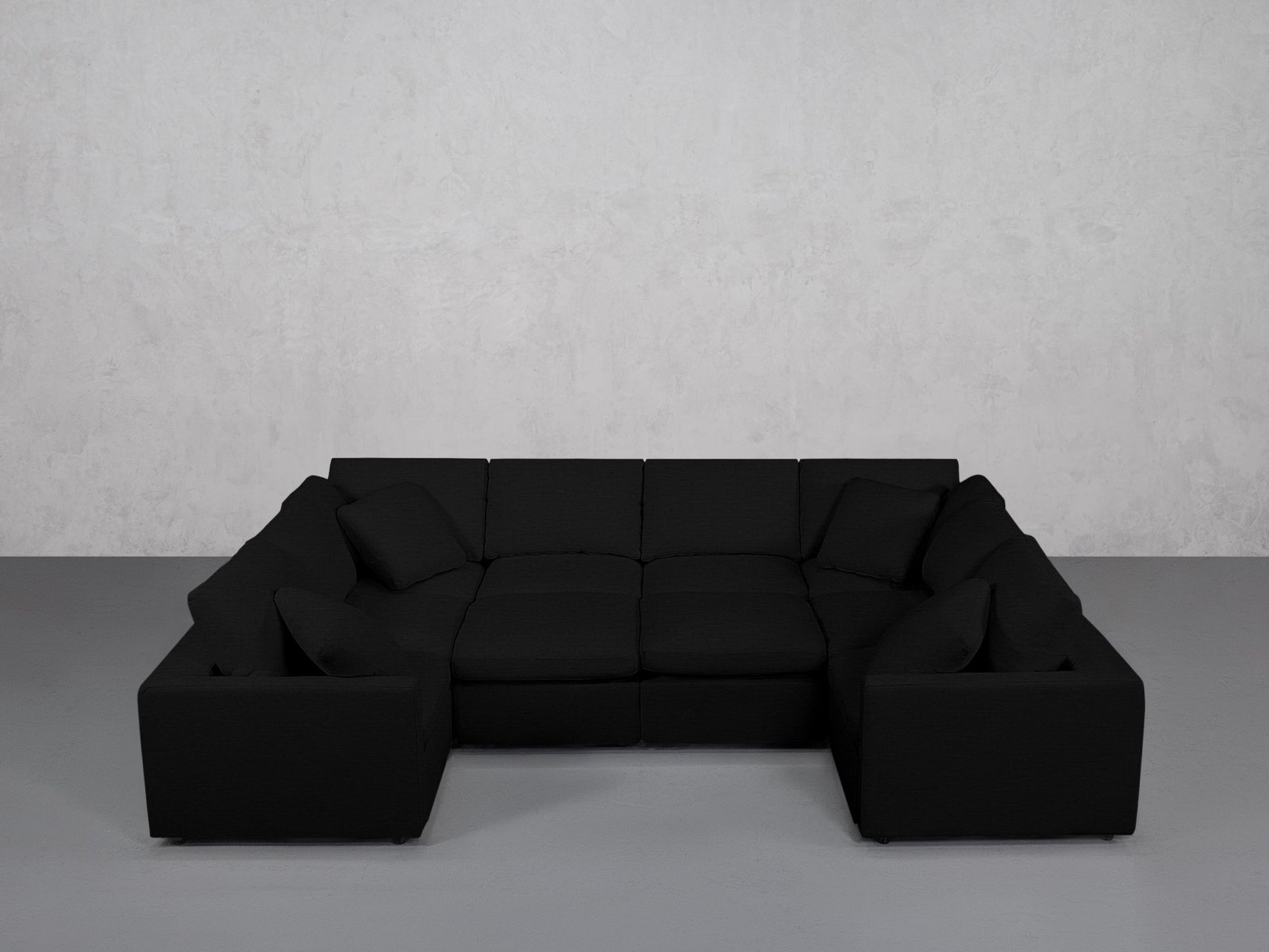 10-Seat Modular Closed Pit (Thin Arms) - 7th Avenue