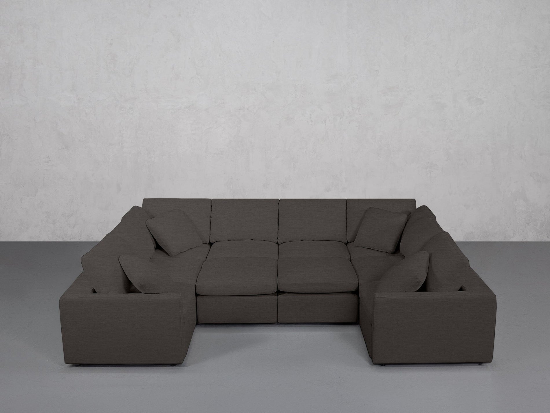 10-Seat Modular Closed Pit (Thin Arms) - 7th Avenue