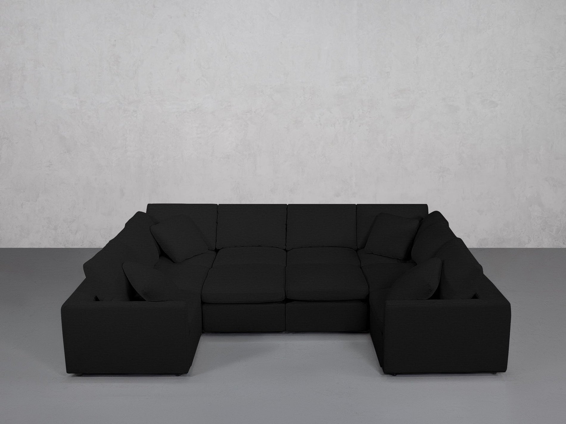 10-Seat Modular Closed Pit (Thin Arms) - 7th Avenue