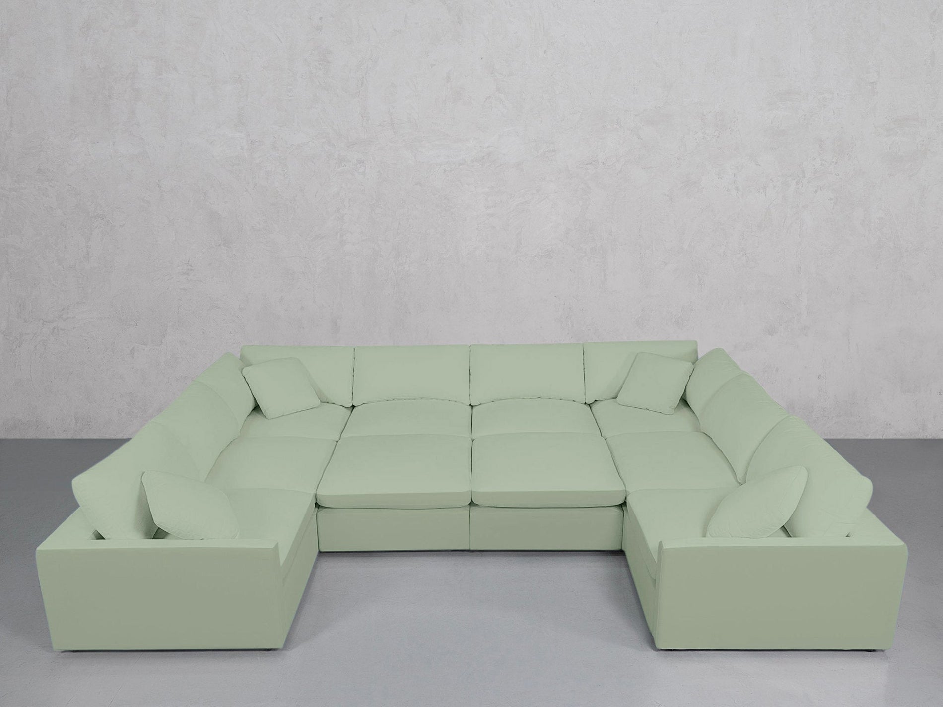 10-Seat Modular Closed Pit (Thin Arms) - 7th Avenue