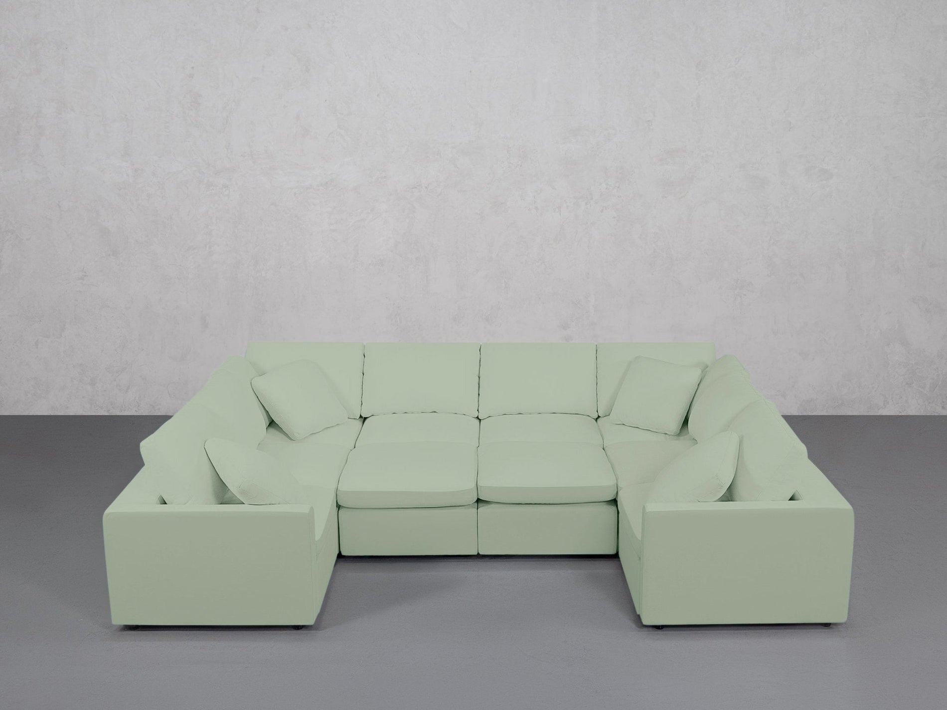 10-Seat Modular Closed Pit (Thin Arms) - 7th Avenue
