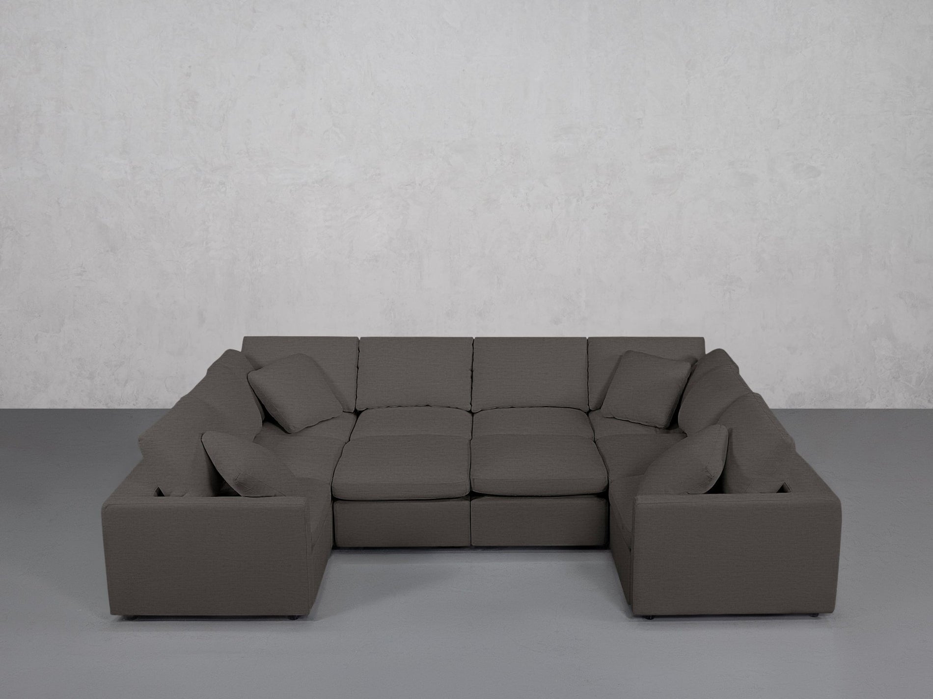10-Seat Modular Closed Pit (Thin Arms) - 7th Avenue
