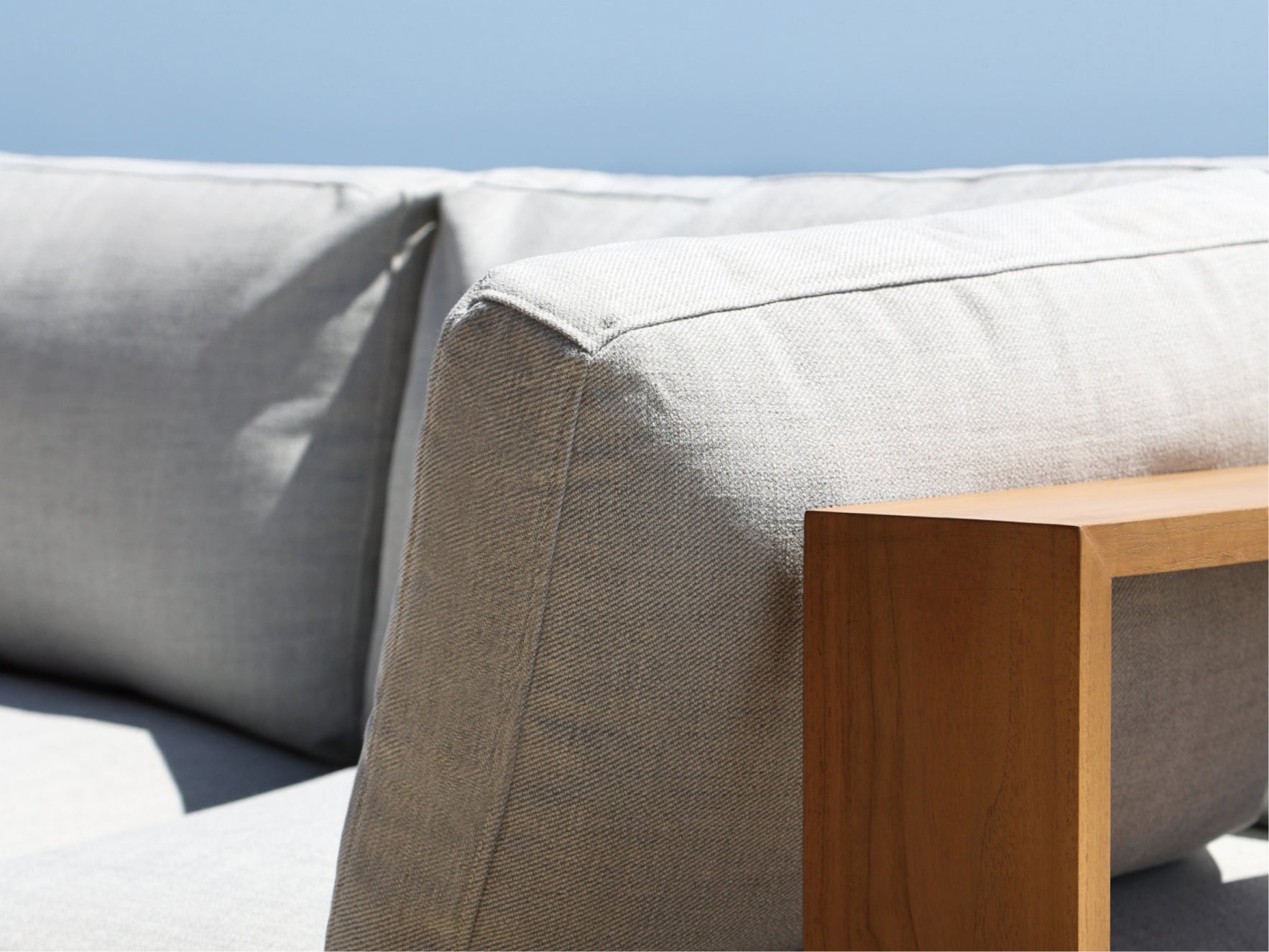 12 - Seat Deep Modular Daybed Teak Outdoor - 7th Avenue