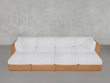 8-Seat Modular Daybed Teak Outdoor