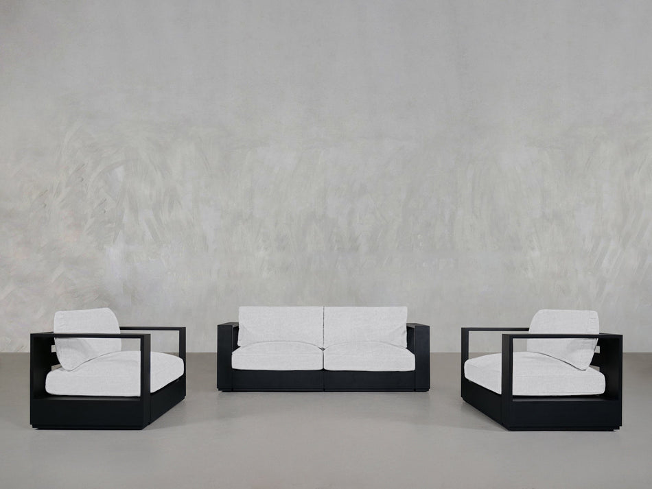 2 - 1 - 1 Sofa & Armchair Set Aluminum Outdoor - 7th Avenue