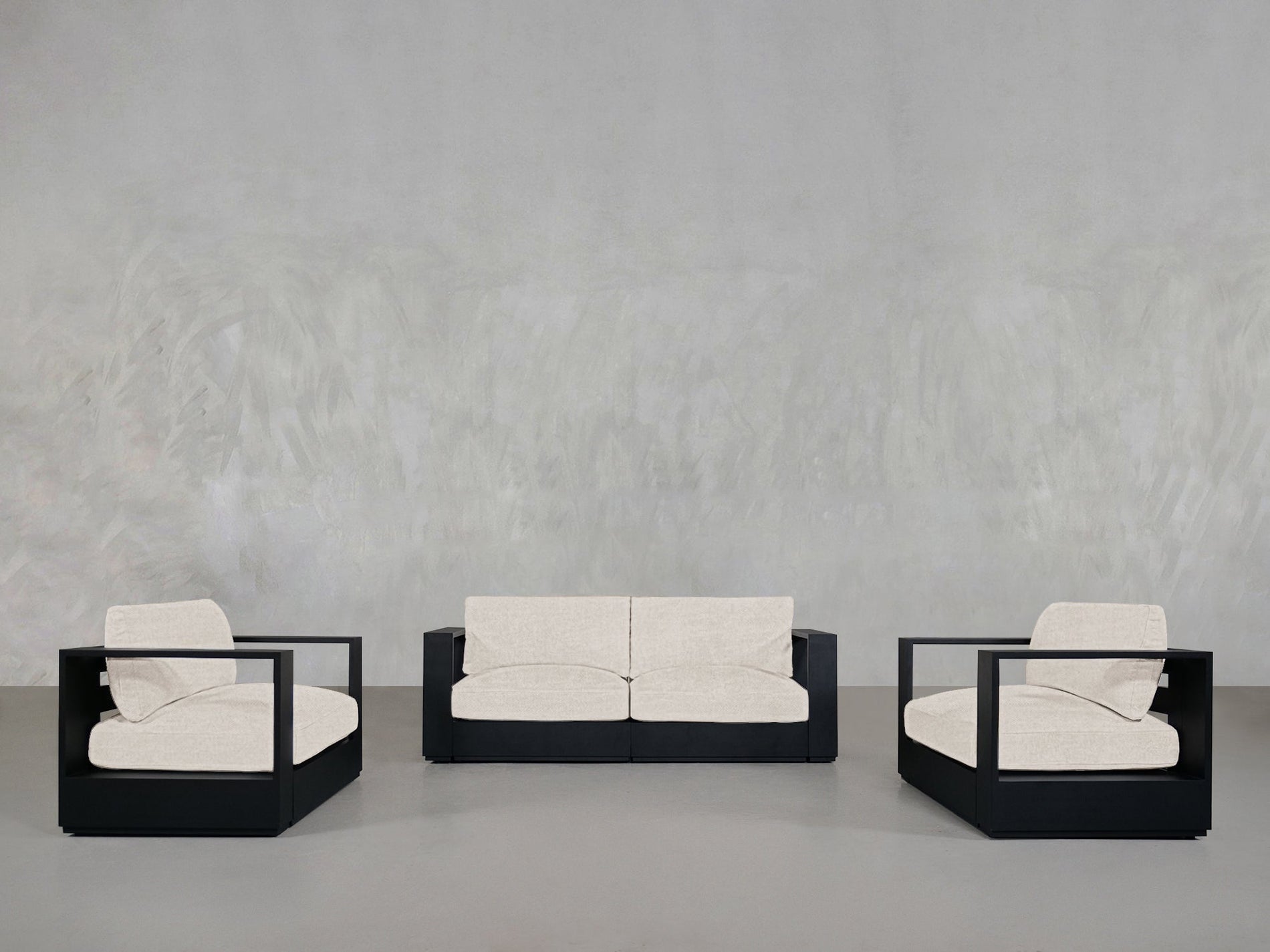 2 - 1 - 1 Sofa & Armchair Set Aluminum Outdoor - 7th Avenue