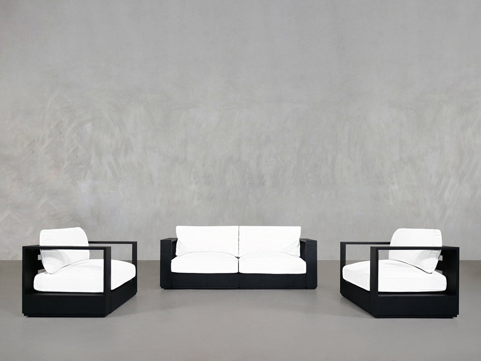 2 - 1 - 1 Sofa & Armchair Set Aluminum Outdoor - 7th Avenue