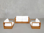 2-1-1 Sofa & Armchair Set Teak Outdoor - 7th Avenue