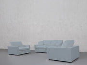 2-1-1 Sofa & Armchair Set (Thin Arms) - 7th Avenue