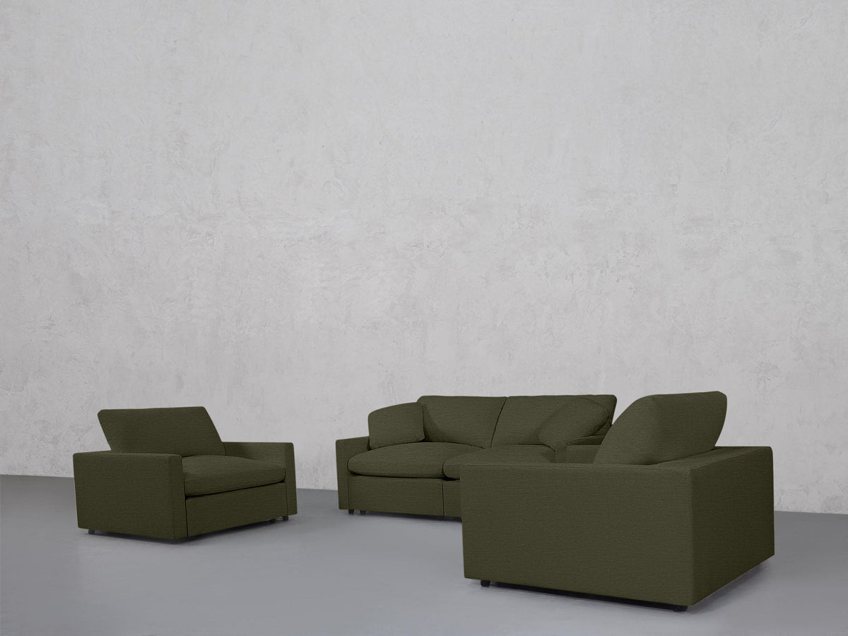 2-1-1 Sofa & Armchair Set (Thin Arms) - 7th Avenue