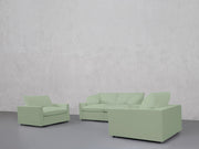 2-1-1 Sofa & Armchair Set (Thin Arms) - 7th Avenue