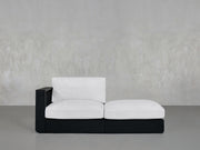 2-Seat Modular Lounger Loveseat Aluminum Outdoor