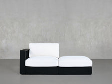 2-Seat Modular Lounger Loveseat Aluminum Outdoor