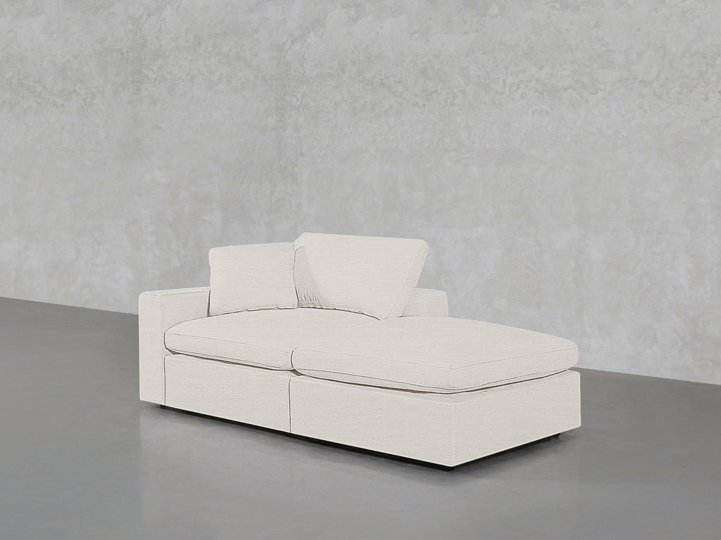 2-Seat Modular Lounger Loveseat