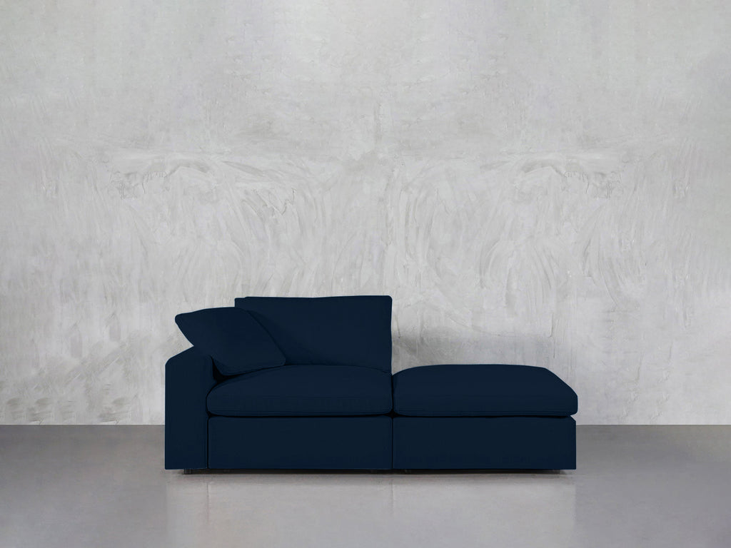 2-Seat Modular Lounger Loveseat