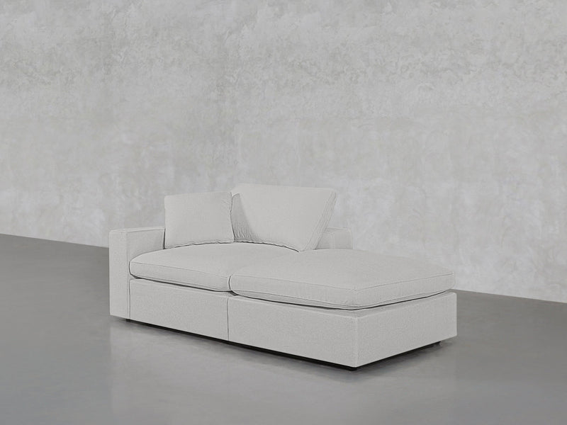 2-Seat Modular Lounger Loveseat