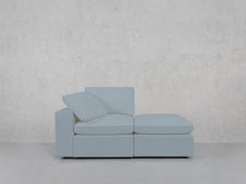 2-Seat Modular Lounger Loveseat