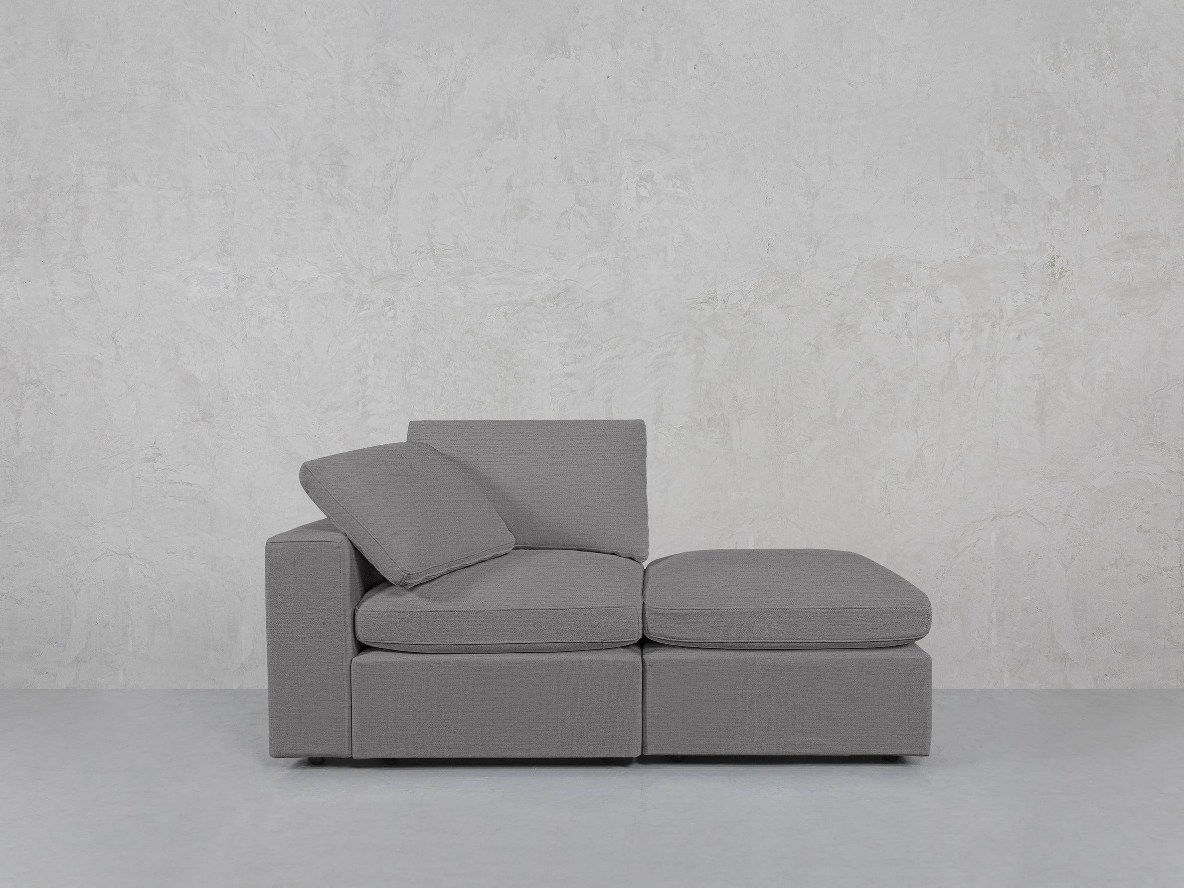 2-Seat Modular Lounger Loveseat