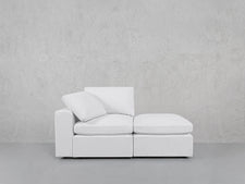 2-Seat Modular Lounger Loveseat