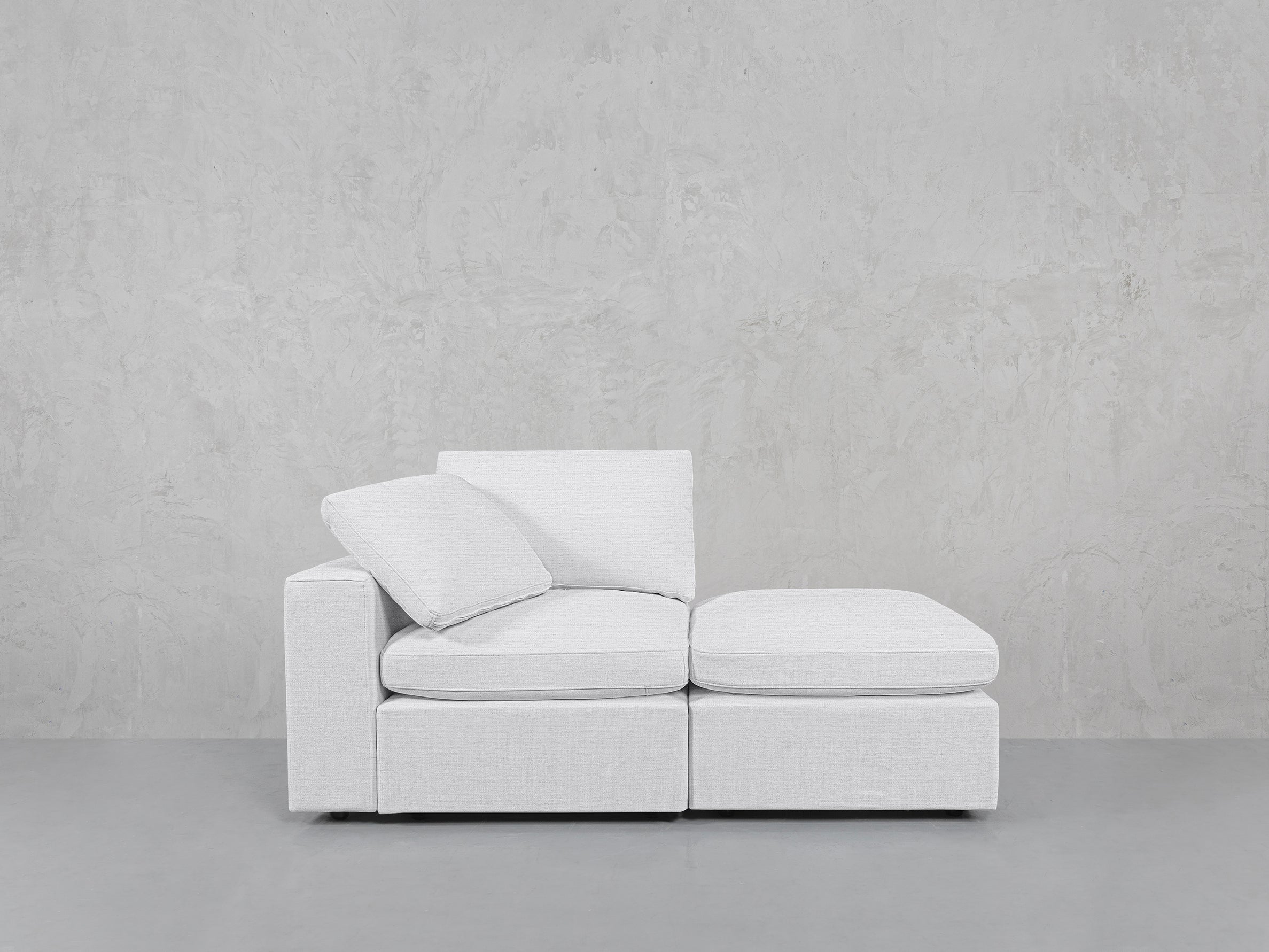 2-Seat Modular Lounger Loveseat