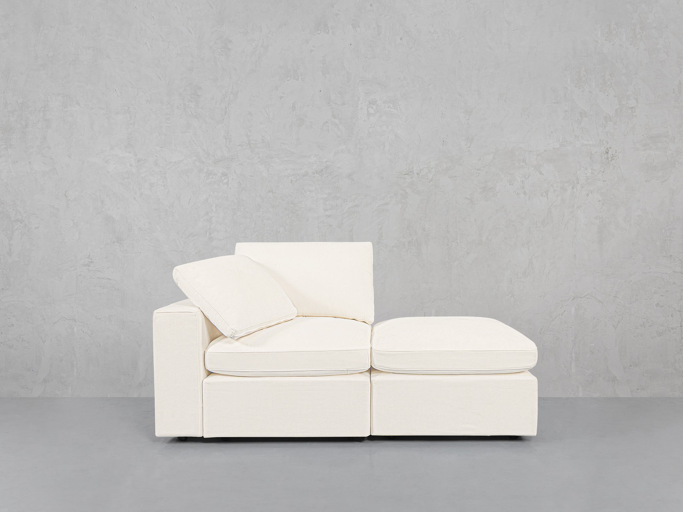 2-Seat Modular Lounger Loveseat