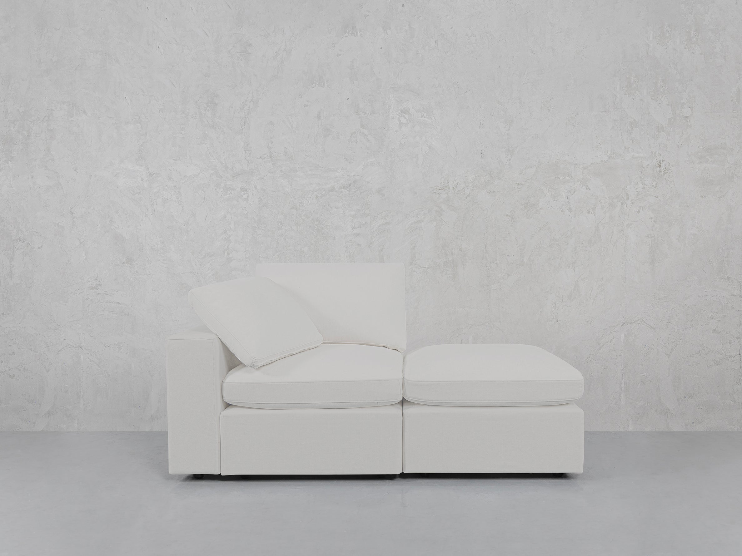 2-Seat Modular Lounger Loveseat