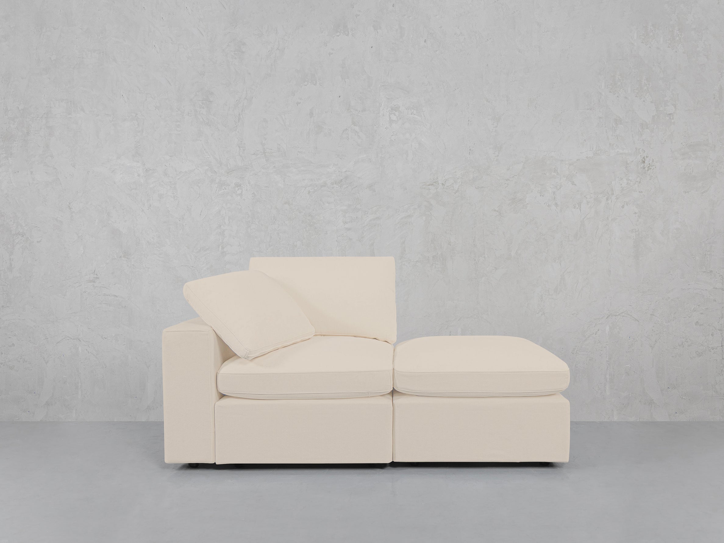 2-Seat Modular Lounger Loveseat