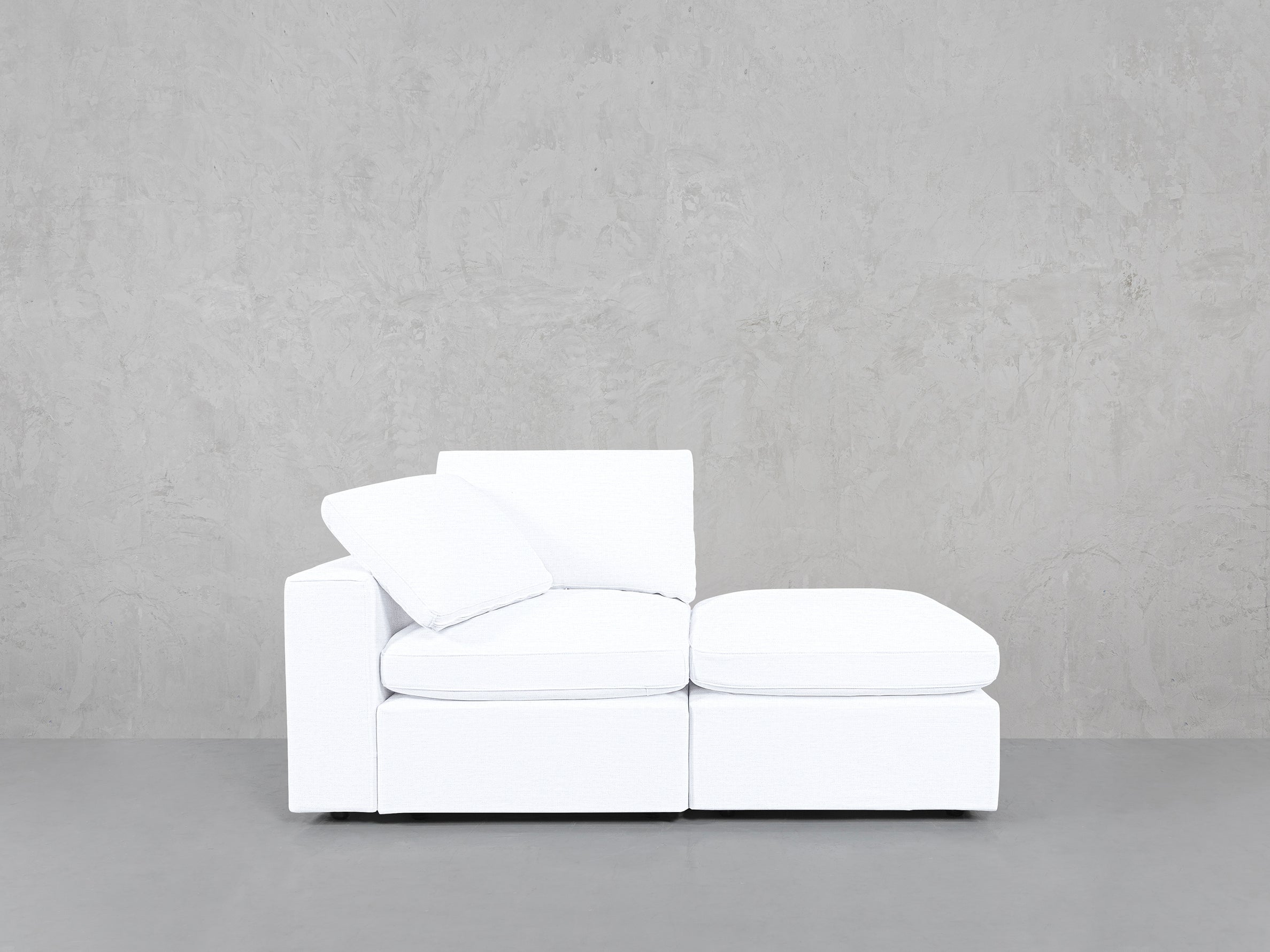 2-Seat Modular Lounger Loveseat