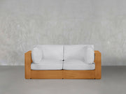 2-Seat Modular Loveseat Teak Outdoor