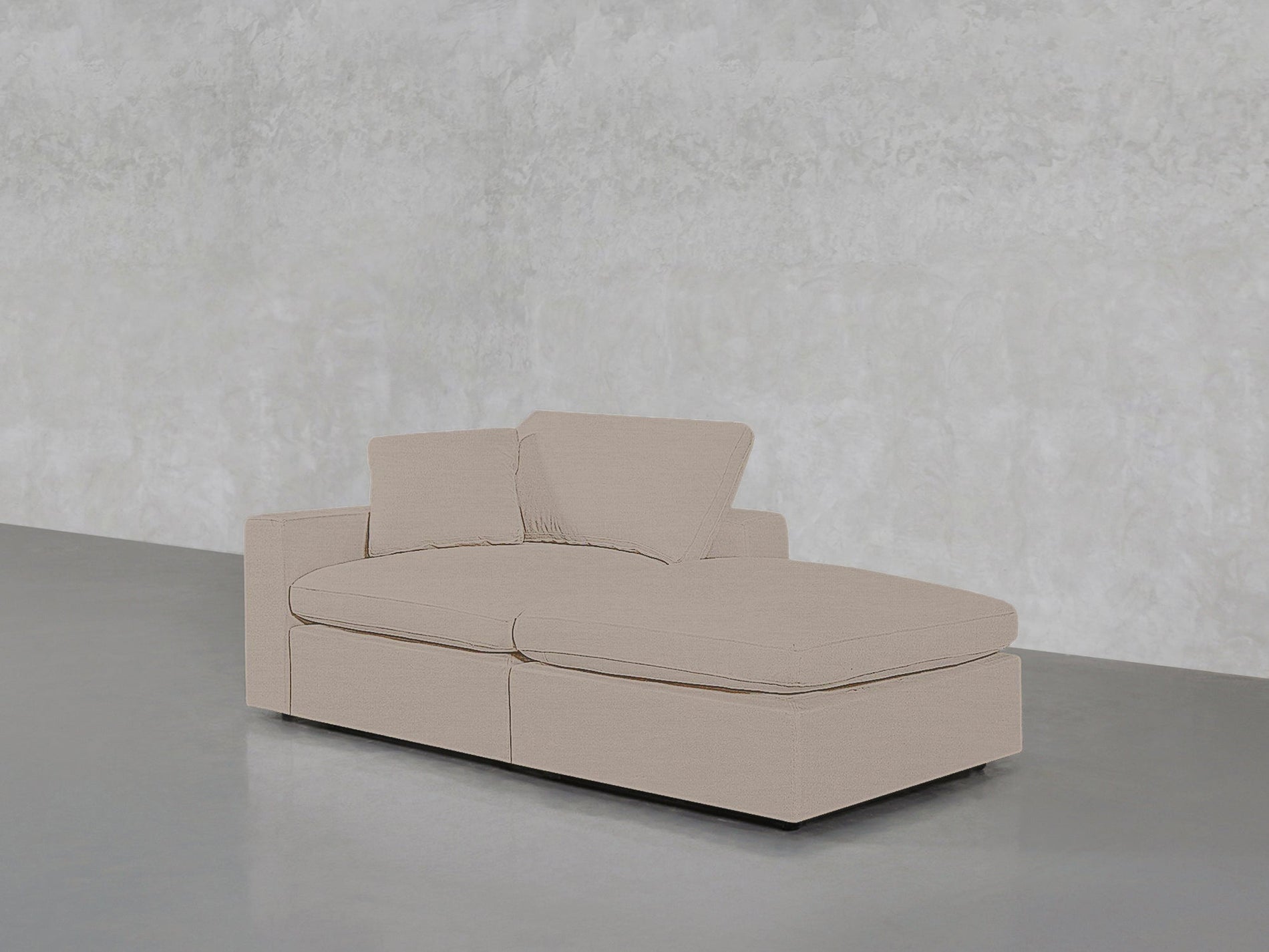2 - Seat Modular Lounger Loveseat - 7th Avenue