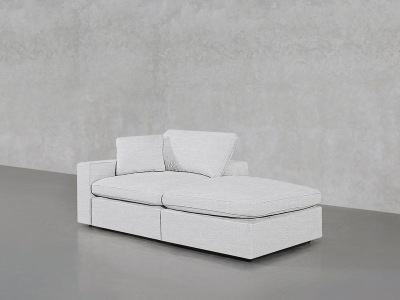 2-Seat Modular Lounger Loveseat