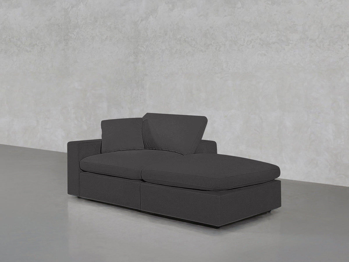 2 - Seat Modular Lounger Loveseat - 7th Avenue