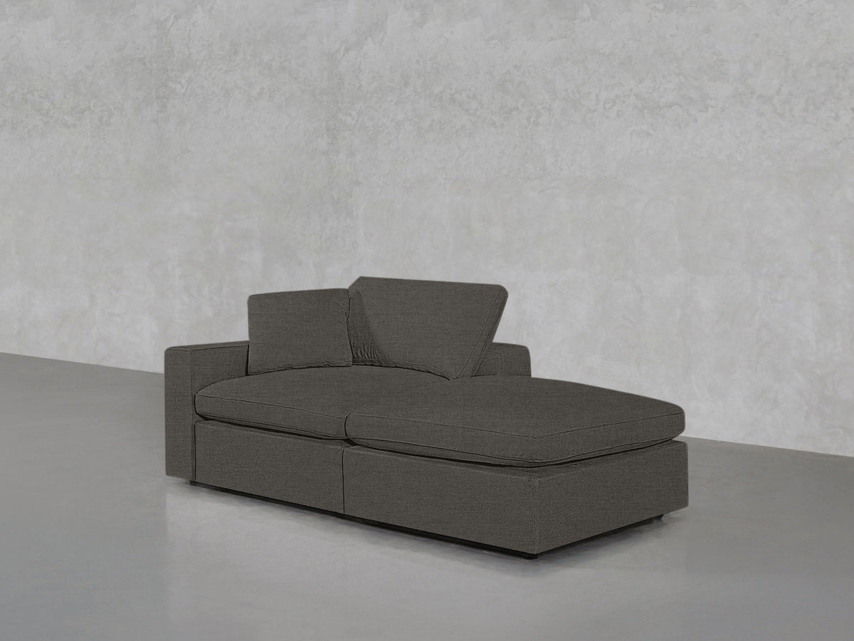 2 - Seat Modular Lounger Loveseat - 7th Avenue
